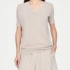 KATOENEN SWEATER KORTE MOUWEN