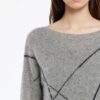 Lange mohair sweater gelijnd - Afbeelding 3