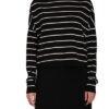 KORTE SWEATER MET STREPEN