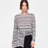 ASYMMETRISCHE SWEATER MET STREPEN - Afbeelding 2