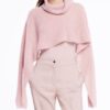 Ultra lichte poncho met rib