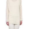 Halflange sweater met rib