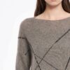 Lange mohair sweater gelijnd - Afbeelding 3