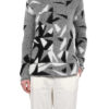 Lange sweater met jacquard vlinders
