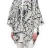 Warme poncho jacquard vlinders - Afbeelding 3