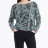 Korte warme sweater jacquard