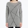 Lange mohair sweater gelijnd