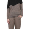 Duo tone lange sweater
