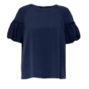 BLOUSE CREPE MET POFMOUWEN