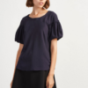 BLOUSE CREPE MET POFMOUWEN - Afbeelding 2