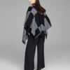 PONCHO MET PATCHWORK JACQUARD - Afbeelding 3
