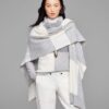 PONCHO MET PATCHWORK JACQUARD - Afbeelding 3