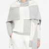PONCHO MET PATCHWORK JACQUARD