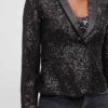 GLITTER BLAZER ZWART - Afbeelding 4