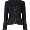 GLITTER BLAZER ZWART