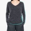 SWEATER TWEEKLEURIG V-HALS