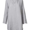 LINNEN BLOUSE LANG GRIJS - Afbeelding 3