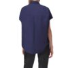MOUWLOZE BLOUSE BLAUW - Afbeelding 2