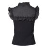 TOP RUCHES ZWART - Afbeelding 4