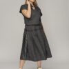 ROK MET RELIEF ZWART - Afbeelding 3