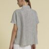 GESTREEPTE LINNEN BLOUSE - Afbeelding 2