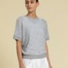 SWEATER GRIJS KORTE MOUW