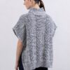 PONCHO TRUI CASHMERE GRIJS - Afbeelding 2