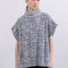 PONCHO TRUI CASHMERE GRIJS