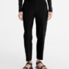 LINNENSTRETCH BROEK MET OMSLAG