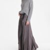 SARAH PACINI ROK SATIJN STRETCH - Afbeelding 2