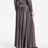 SARAH PACINI ROK SATIJN STRETCH - Afbeelding 4