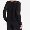 SARAH PACINI SWEATER TRANSPARANTE STREPEN - Afbeelding 3