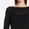 SARAH PACINI SWEATER TRANSPARANTE STREPEN - Afbeelding 2