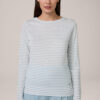 WINDSOR T-SHIRT LICHTBLAUW GESTREEPT