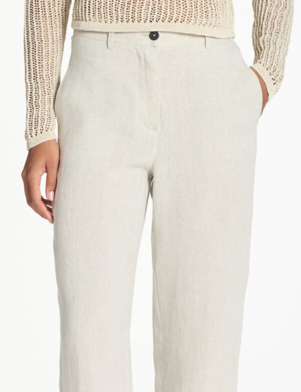 BROEK LINNEN MET GLANS - Afbeelding 2