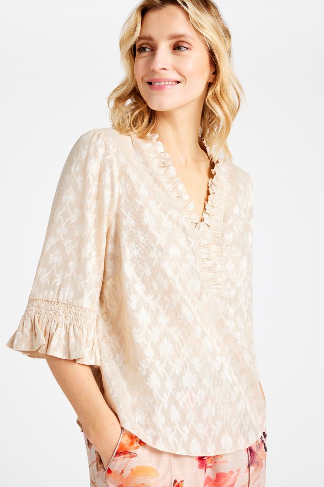 MARILOU, FRILLS BLOUSE