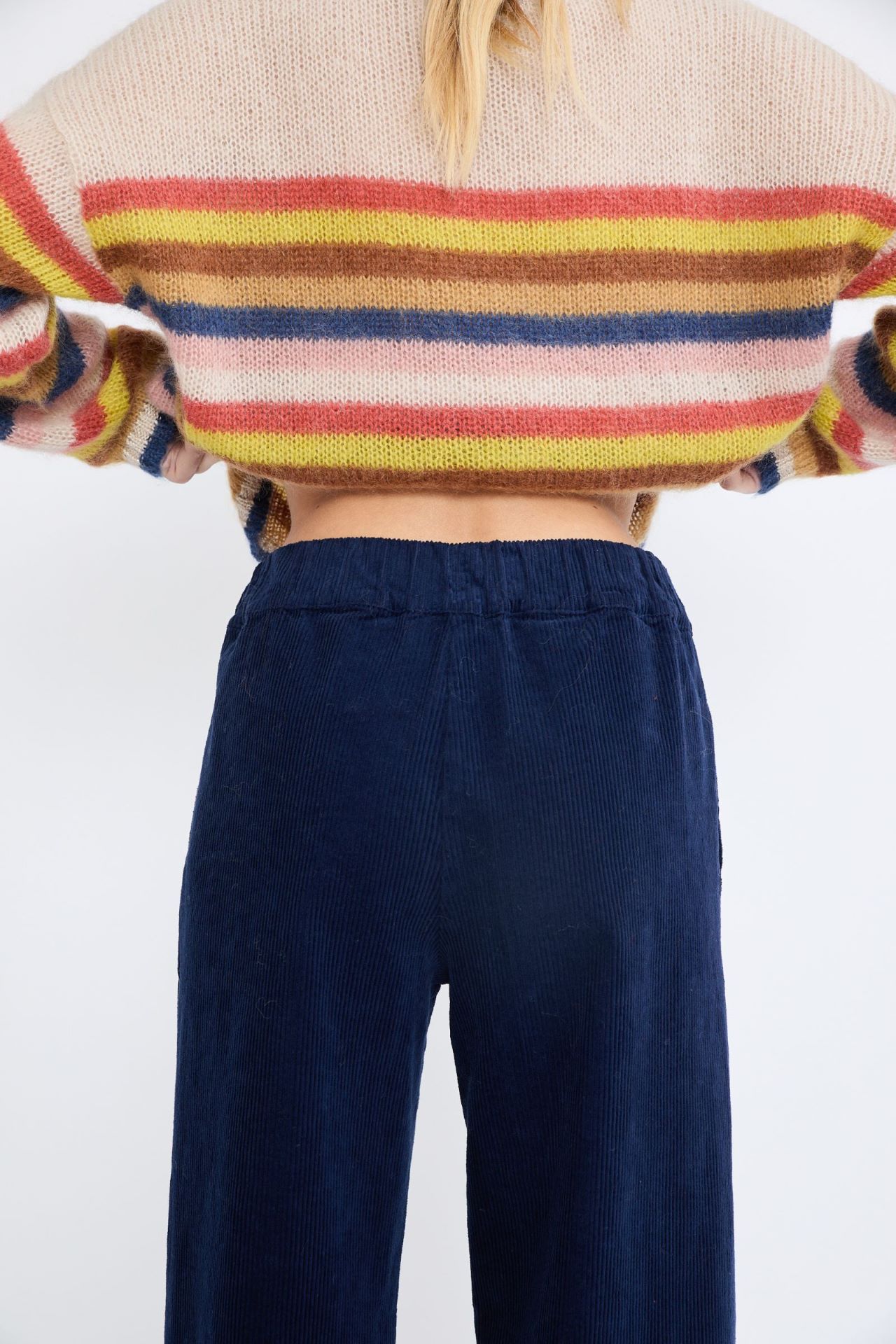 BROEK RIB NAVY - Afbeelding 4