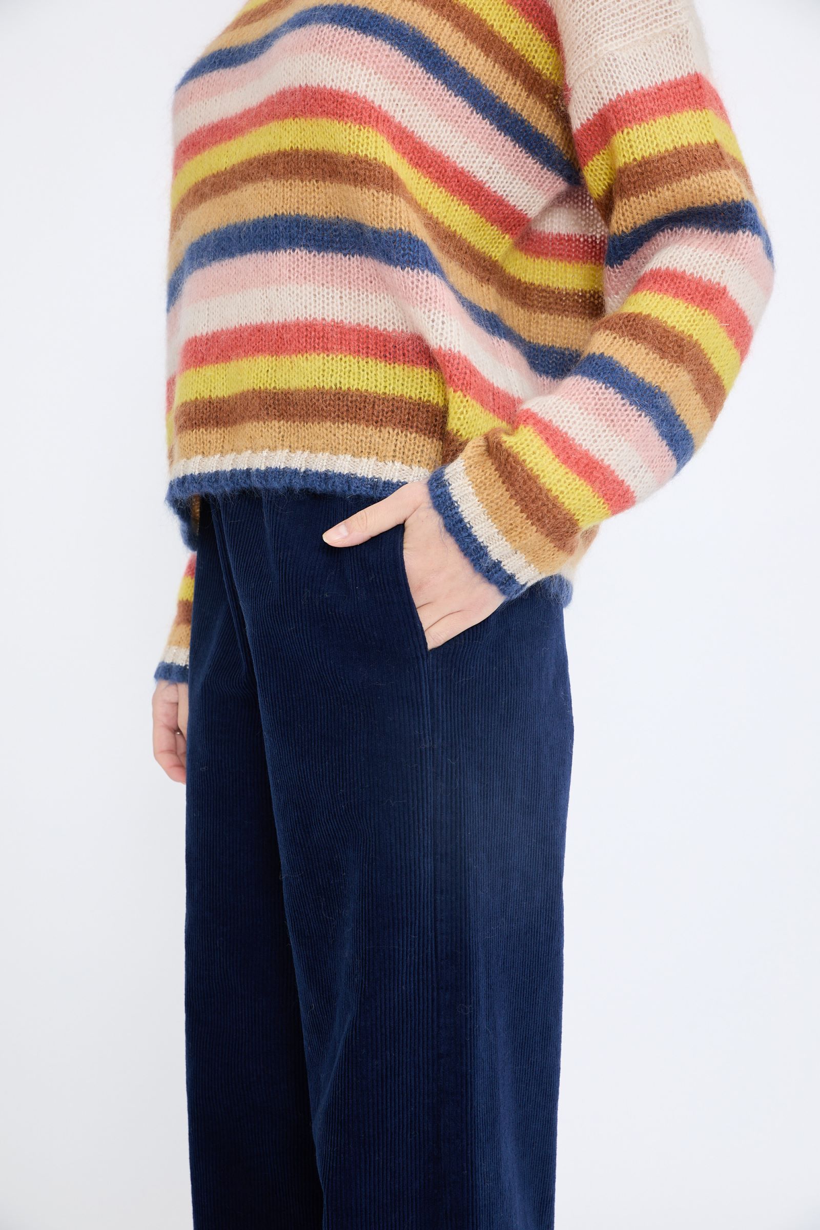 BROEK RIB NAVY - Afbeelding 3