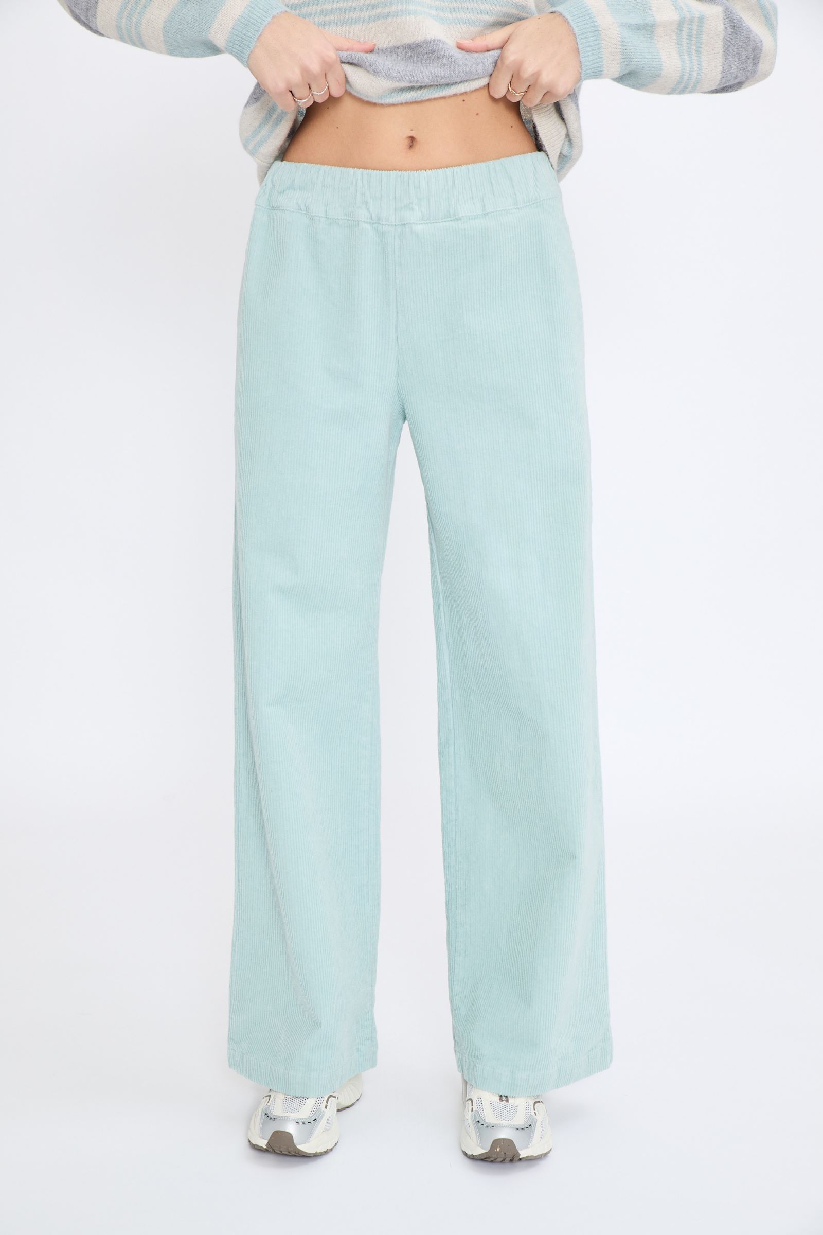 BROEK RIB BLUE