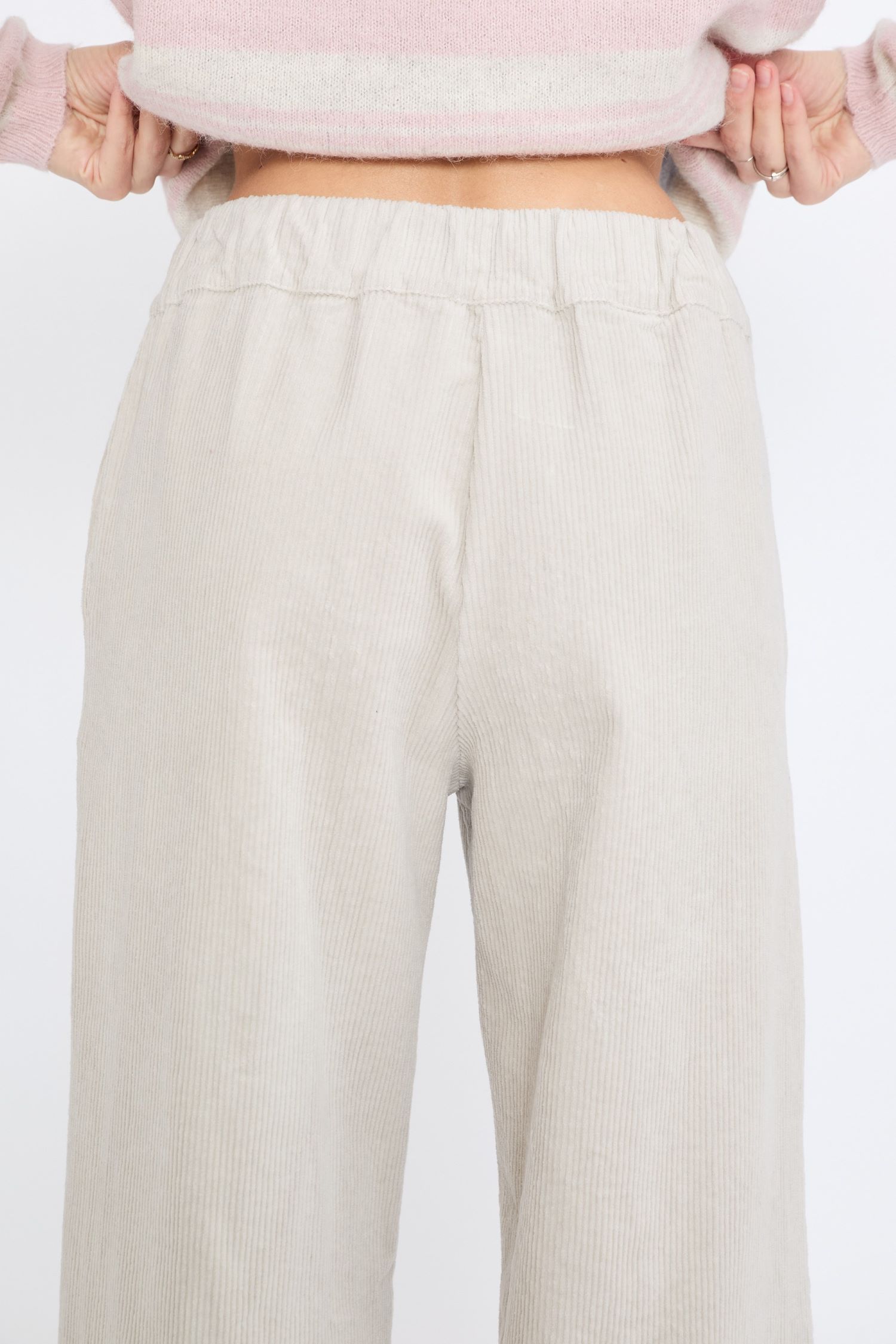 BROEK RIB OYSTER - Afbeelding 4