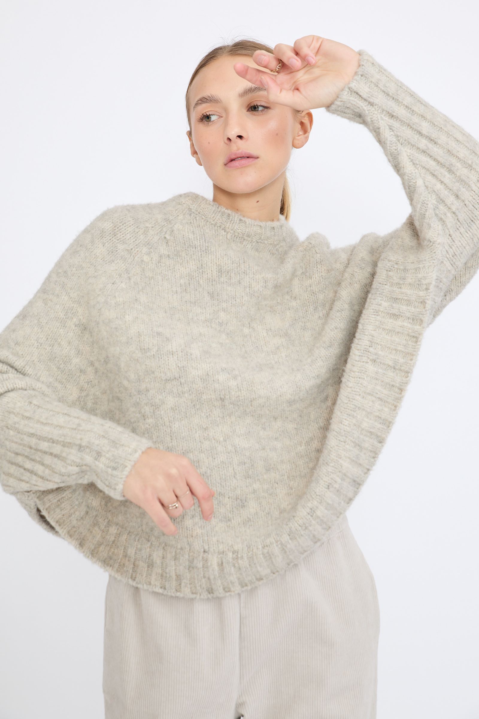 PONCHO-TRUI TERRY BEIGE