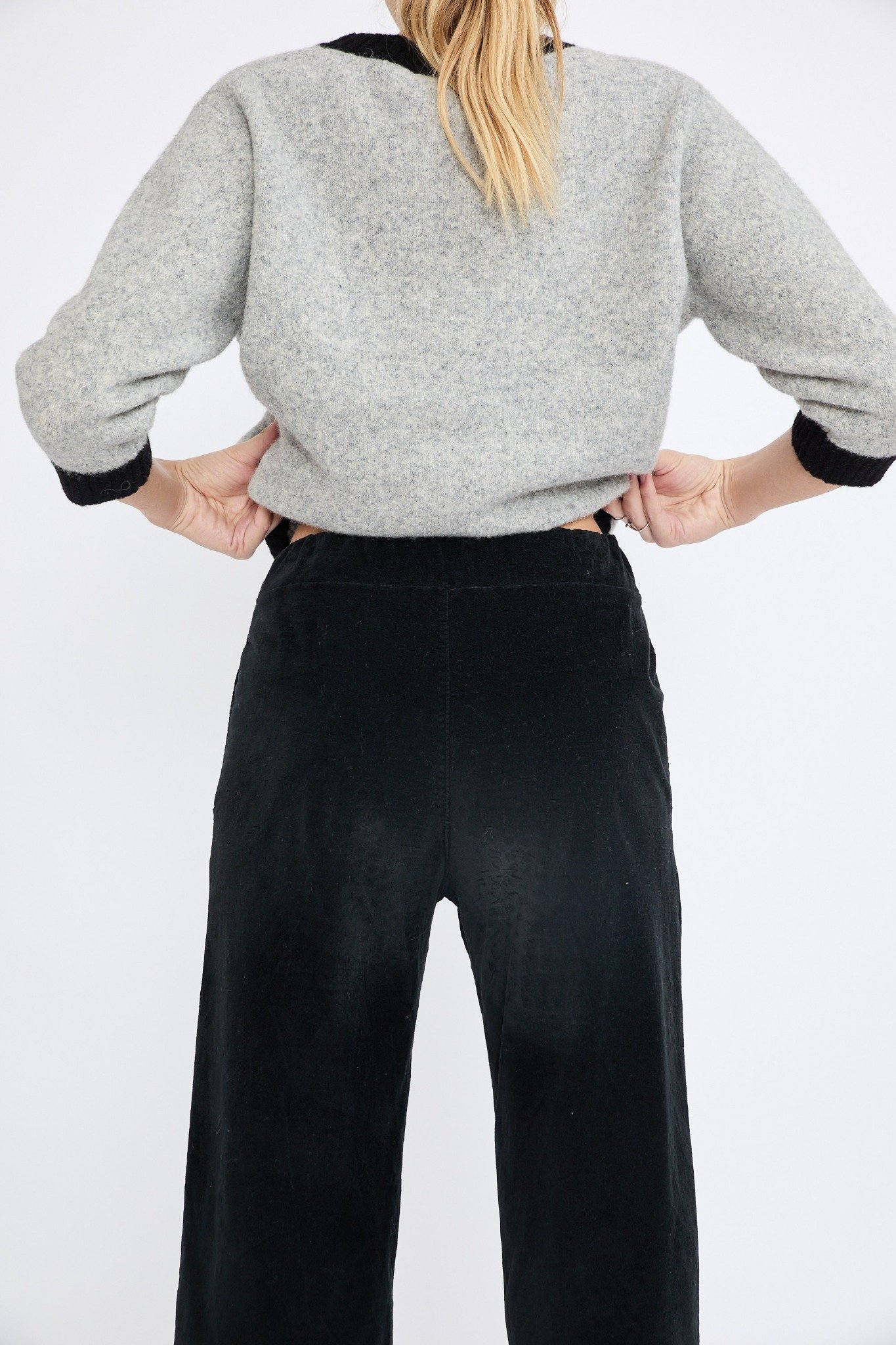 BROEK VELVET BLACK - Afbeelding 3