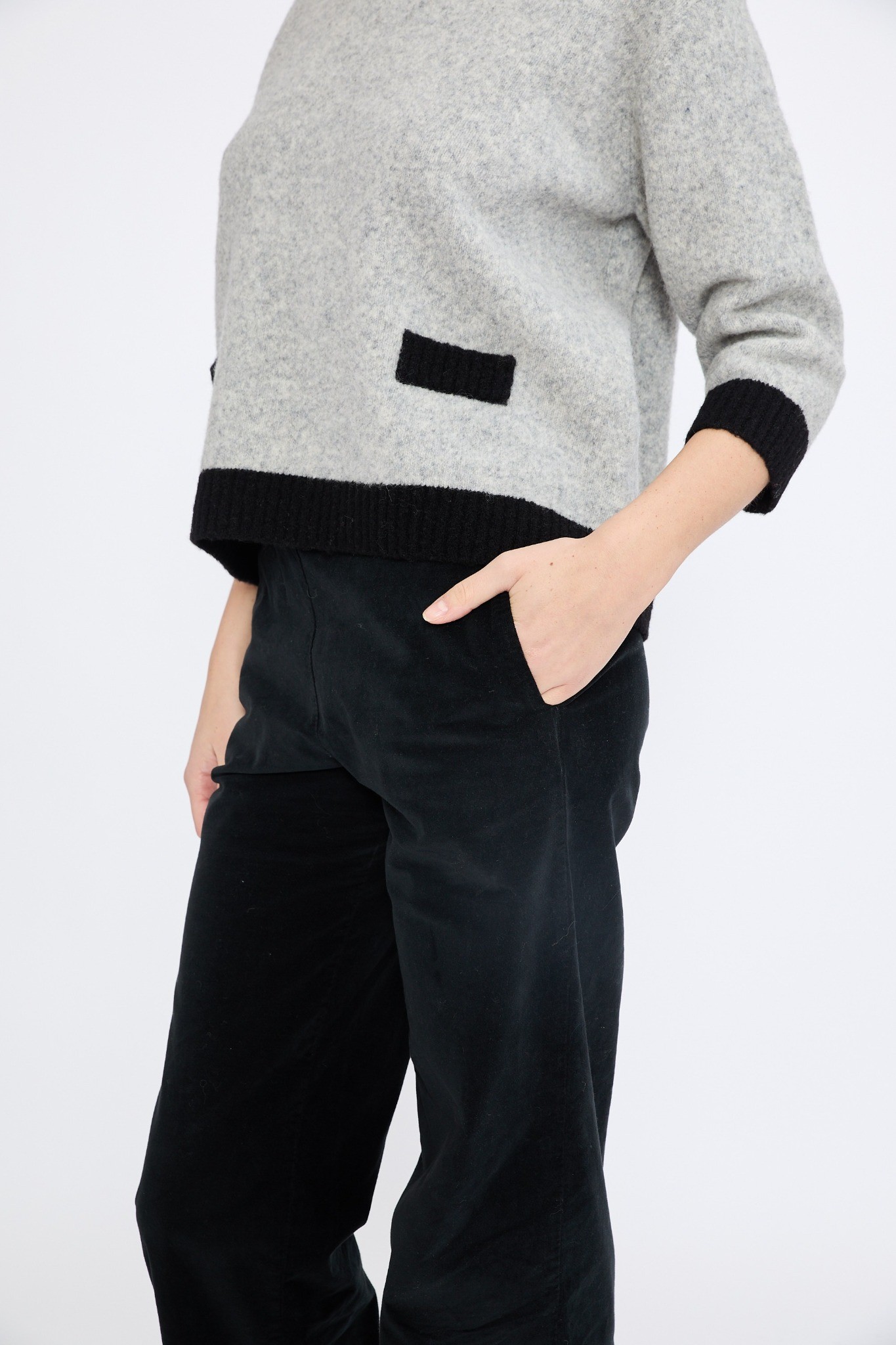 BROEK VELVET BLACK - Afbeelding 2