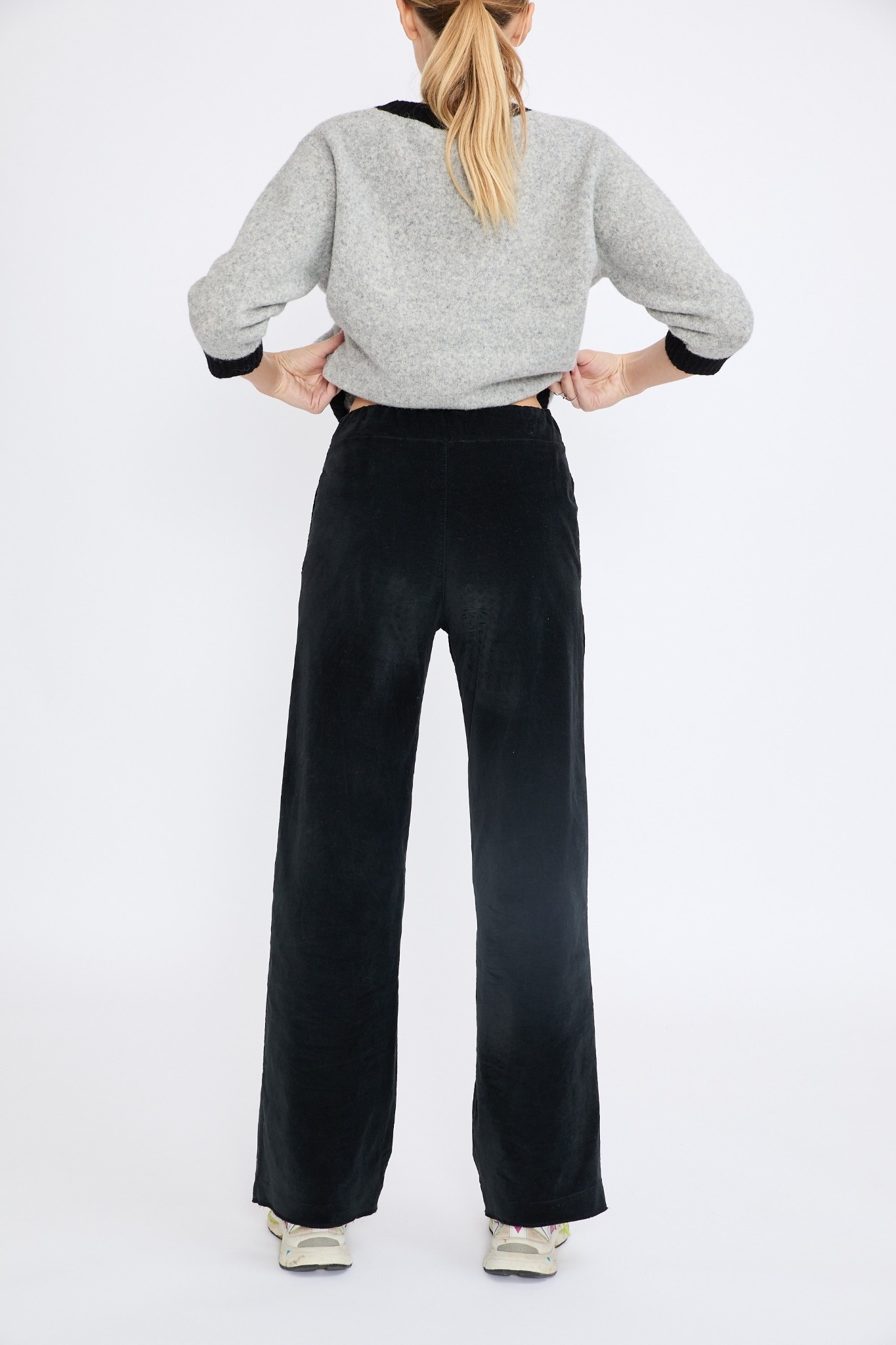 BROEK VELVET BLACK - Afbeelding 4