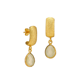 OORBELLEN WHITE ONYX