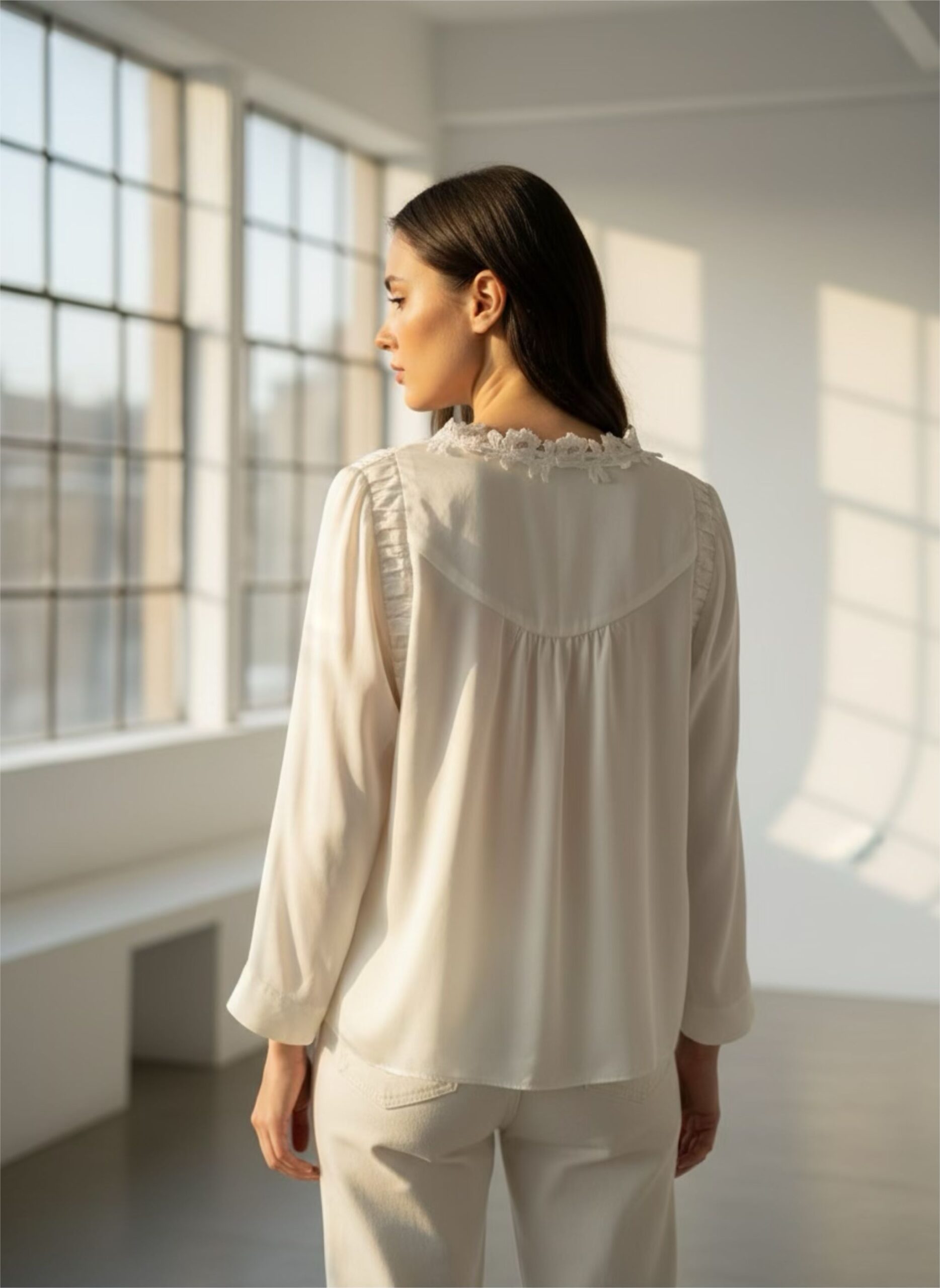 BLOUSE JUDI OFFWHITE - Afbeelding 2