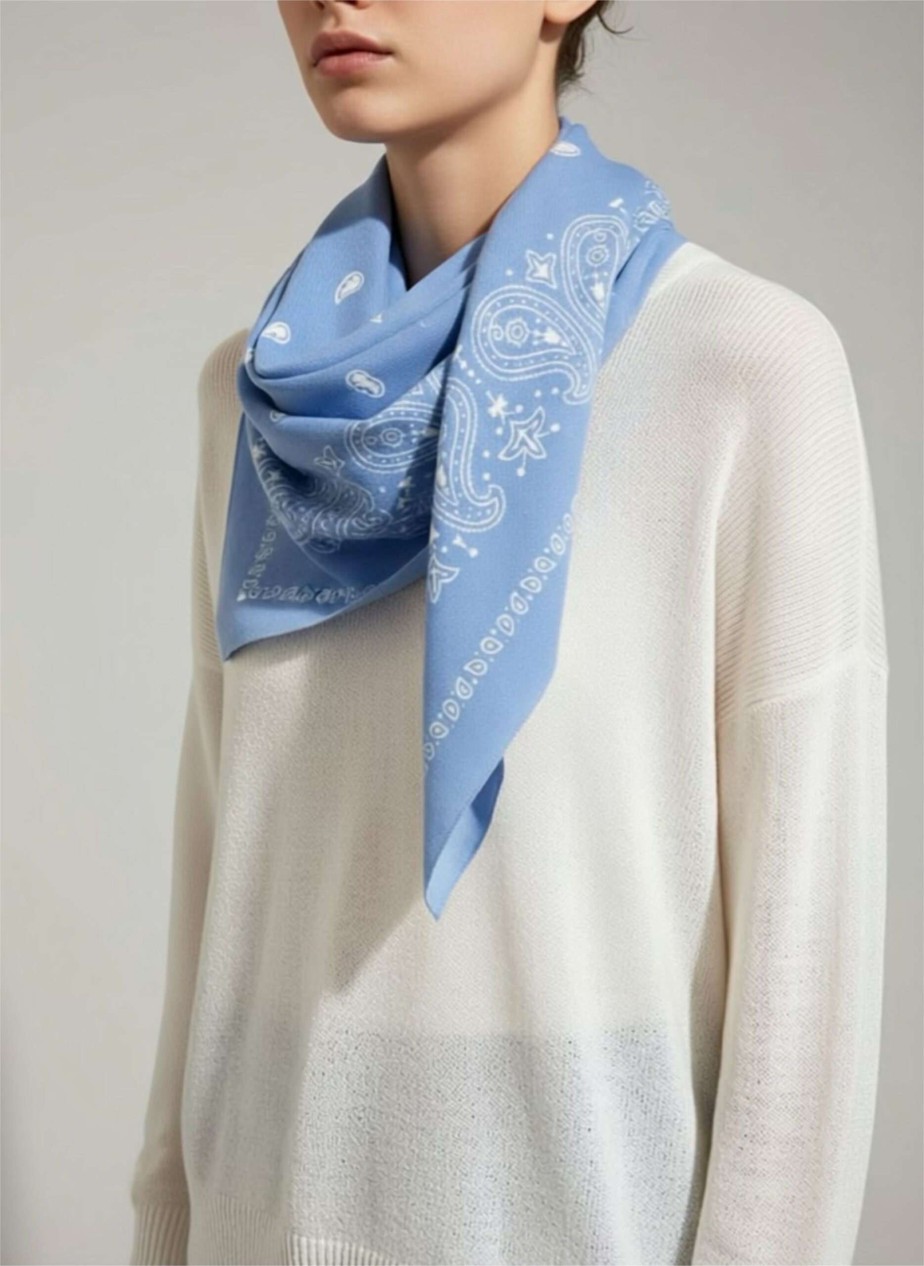 HET! BANDANA SJAAL BLUE