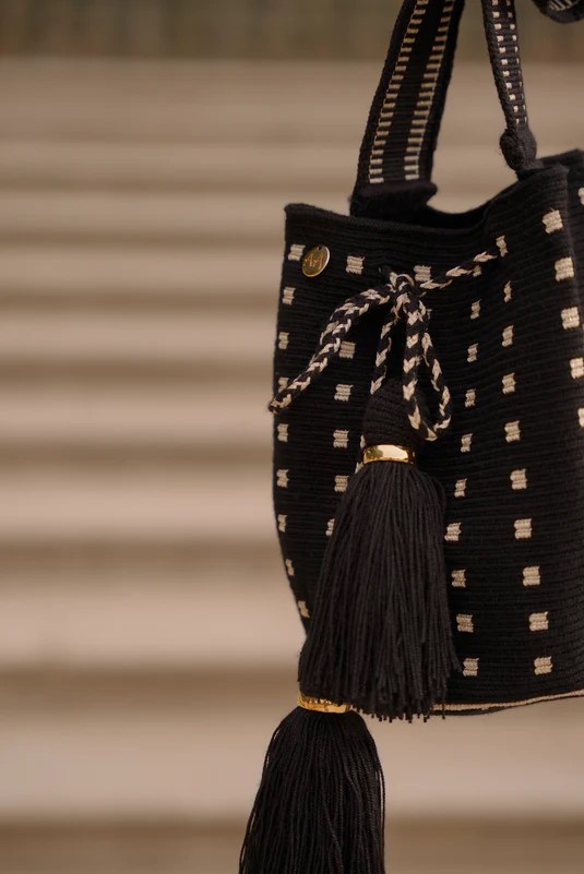 AALUNA TAS ESCAMA BLAUW/BEIGE - Afbeelding 3