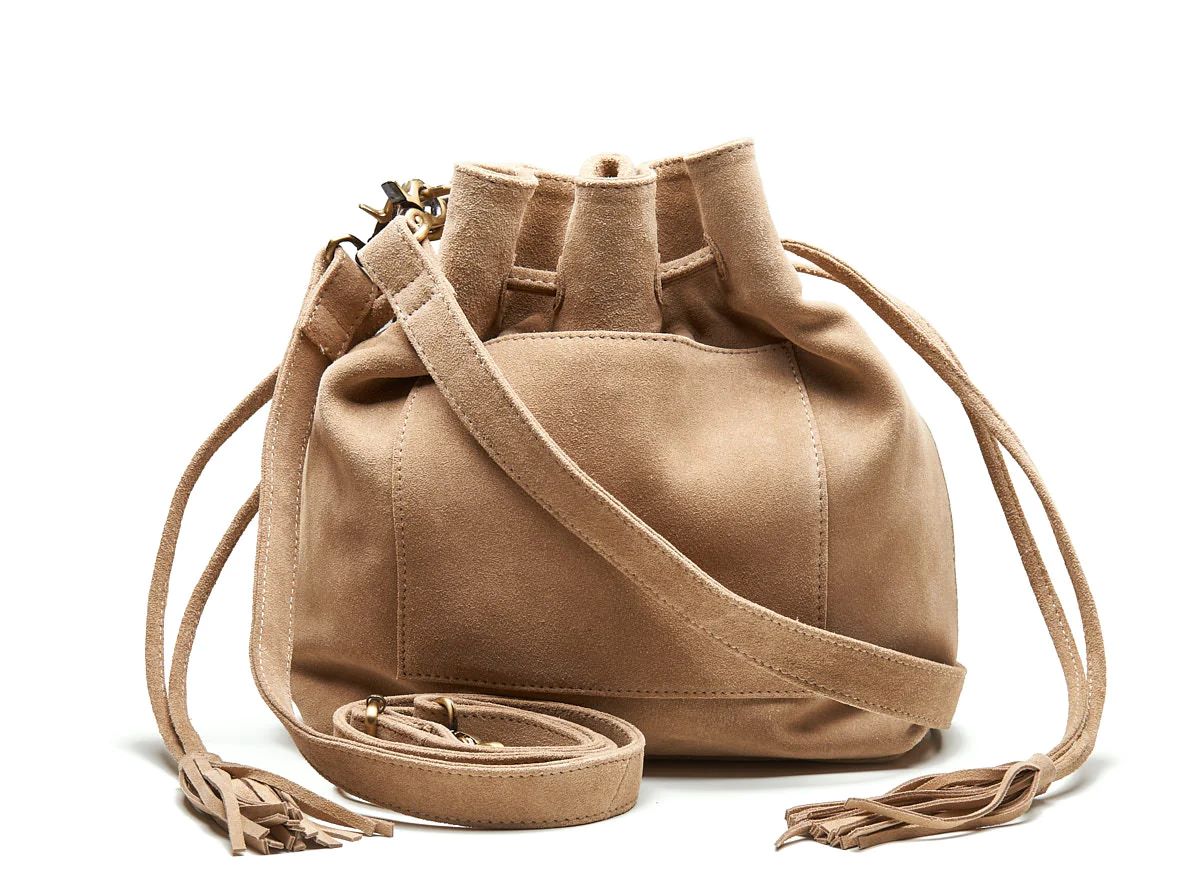 SUEDE POSSE POUCH SAND