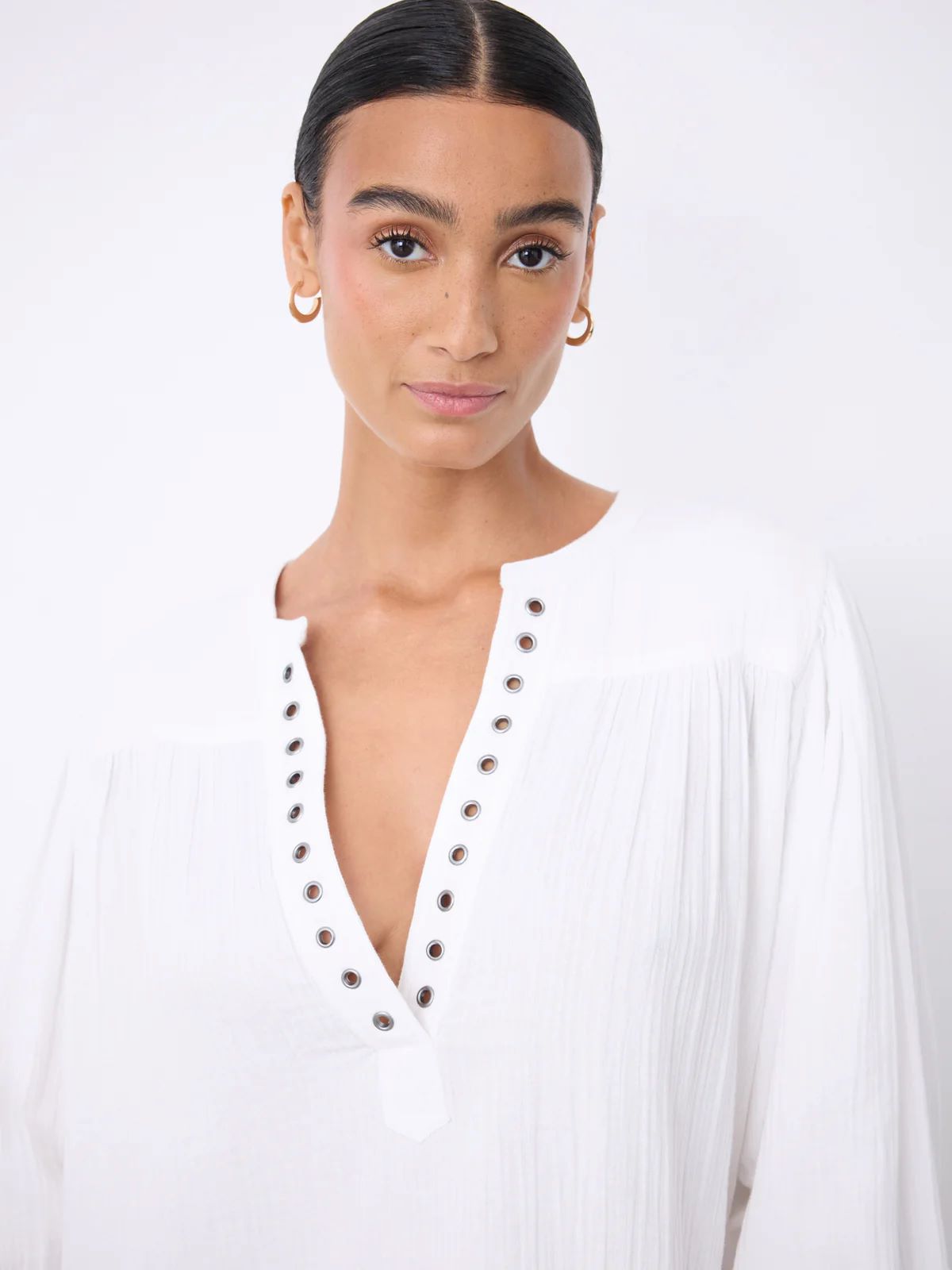 JURK WIT MET STUDS - Afbeelding 2